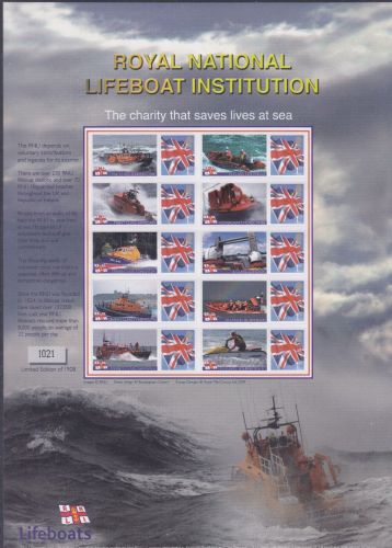 BC-135 2008 Lifeboat institution No.1021 Smiler sheet UNMOUNTED MINT