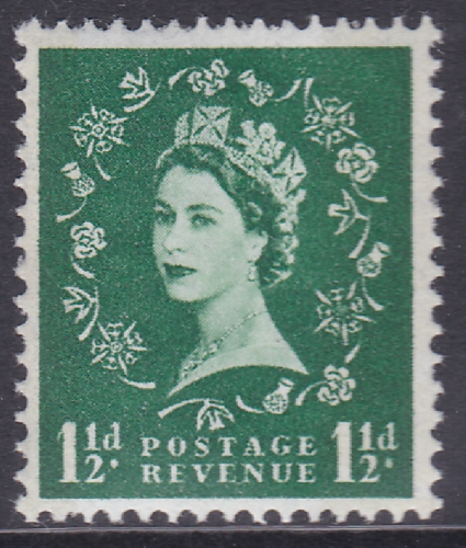 Sg S35 1½d Wilding Violet phos bands back and Front  UNMOUNTED MINT