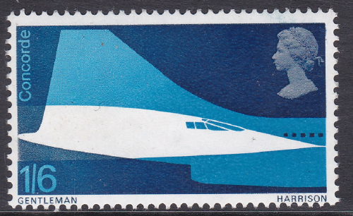 Sg 786b 1969 Concorde 1 6 Missing Phosphor UNMOUNTED MINT MNH