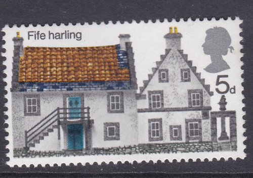 Sg 815f Cottages(rural architecture) 5d Missing Phosphor UNMOUNTED MINT