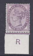 1d Lilac control R imperf single MOUNTED MINT