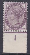 1d lilac control I perf single UNMOUNTED MINT