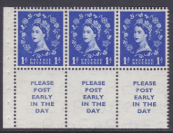 SB24c Wilding booklet pane Tudor Dot in serif variety UNMOUNTED MNT