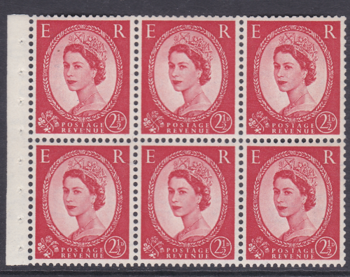 SB80b Wilding booklet pane Tudor Crown Jewels Flaw UNMOUNTED MNT MNH