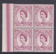Sg 523 6d Wilding Tudor variety - Dr Blade Flaw in margin UNMOUNTED MINT MNH