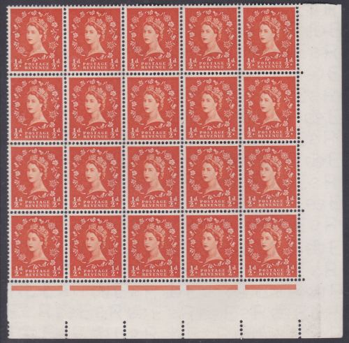S2d ½d Wilding Edward Wmk Shamrock Stem Variety UNMOUNTED MINT