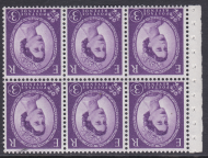 SB93c 3d Wilding booklet pane UNMOUNTED MNT