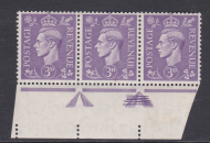 Sg 490 3d Pale Violet Incorrect Guiding Arrow etched UNMOUNTED MINT MNH
