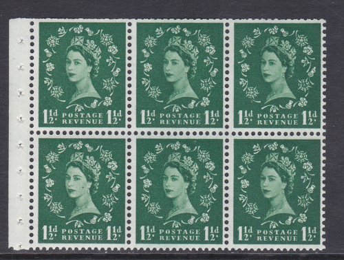 SB65b Wilding booklet pane Dot On Thistle R1 3 UNMOUNTED MNT MNH
