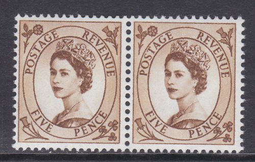 S101a 5d Wilding multi crowns variety - Dot on E of postage  UNMOUNTED MINT