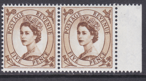 S101c 5d Wilding multi crowns variety - Neck retouch R2 12 UNMOUNTED MINT