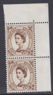 S103c 5d Wilding 9.5mm Violet phos variety neck Retouch R2 12 UNMOUNTED MINT