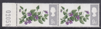 sg721 1966 9d flowers Dry print orange Yellow omitted  UNMOUNTED MINT [SN]