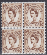 S102a 5d Multicrown White Wilding Spot by E of postage UNMOUNTED MINT
