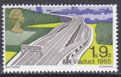 1968 Sg766d 1 9 Bridges Left Hand band Omitted UNMOUNTED MINT [SN]