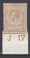 N32(6) 1 - Fawn Brown Royal Cypher control J17 Imperf MOUNTED MINT