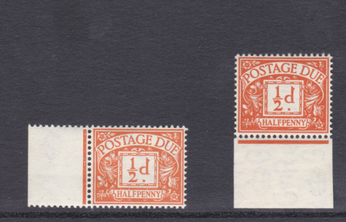 D35a ½d bright orange postage due - scarce shade - UNMOUNTED MINT