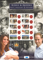 GB 2013 BC-419  Kings  queens smiler sheet no. 982 UNMOUNTED MINT MNH