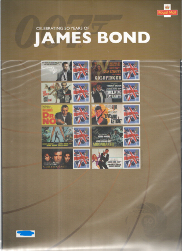 CS-17 2012 James Bond Smiler Sheet UNMOUNTED MINT
