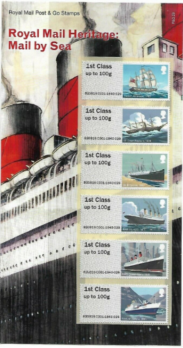 2018 P&G29 Post & go Royal Mail heritage mail by sea pack UNMOUNTED MINT