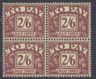 Sg D65wi 2 6 QE II Multi Crowns Postage Due Wmk Inverted blck 4 UNMOUNTED MINT