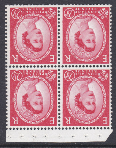 SB84a Wilding booklet pane Inverted perf type I½v UNMOUNTED MNT