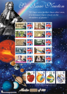 History of Britain 50 2010 BC-268 Isaac Newton no. 203 sheet UNMOUNTED MINT
