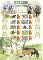BC-115 History of Britain 11 2007 Working Horses no. 696 sheet U M