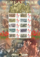 BC-393 2013 History of Britain 90 The great war no. 74 sheet U M