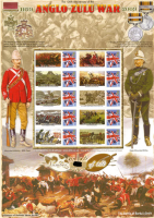 History of Britain 46 2009 Anglo Zulu War no. 231 sheet UNMOUNTED MINT