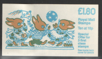 FU1a 1986 books for children folded booklet - Unmounted mint - cylinder B2