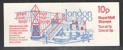 FA11 Jan 1980 - 1980 London Stamp Exhibition Folded Booklet - Perf Type E