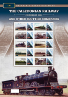 GBS125 The Caledonian Railway Customised Sheet no. 172 UNMOUNTED MINT