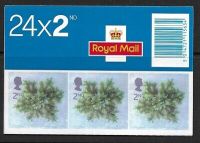 LX24 2002 Christmas Barcode Booklet -  24 x 2nd Class - Cylinder 1A-1F