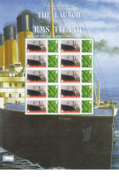 BC-338 2011 RMS titanic launch no. 105 Smiler Sheet  UNMOUNTED MINT