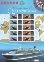 BC-127 2008 Cunard Queen Victoria Voyages no. 669 smiler Sheet  UNMOUNTED MINT
