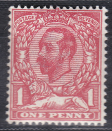 N7(2) 1d Pale Carmine Red Downey head Single stamp  UNMOUNTED MINT MNH