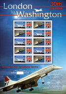 BC-82 GB 2006 Concorde london to washington no. 182 Smiler sheet UNMOUNTED MINT