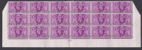 Sg 497a 1948 6d Olympic Games bottom 3 rows cyl block scarce mounted mint