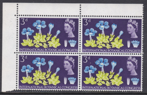 Sg 655c 3d IBC With listed variety - Broken petal Row 1 2 UNMOUNTED MINT