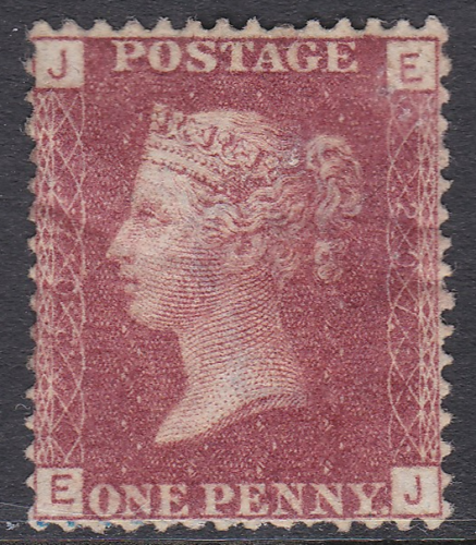 1d Penny Red plate 207 lettered E-J MOUNTED MINT