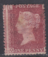 1858 1d Penny Red plate 181 Lettered Q-L MOUNTED MINT