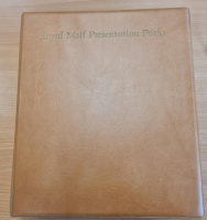 Beige Royal Mail presentation packs 4 ring binder album with 14 pages