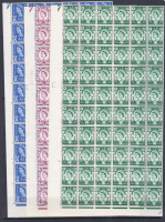 Scotland Cylinder Blocks in 1 4 sheets - set of 3 - 4d 6d 1 3 crowns - U M