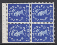 SB33 1d Crowns left Wilding booklet pane perf type AP2e UNMOUNTED MNT