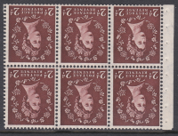 SB76a Wilding booklet pane Tudor perf type Ie Top UNMOUNTED MNT MNH