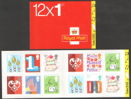 QB1 2015 Smilers Barcode Booklet 12 x 1st - Complete - UNMOUNTED MINT