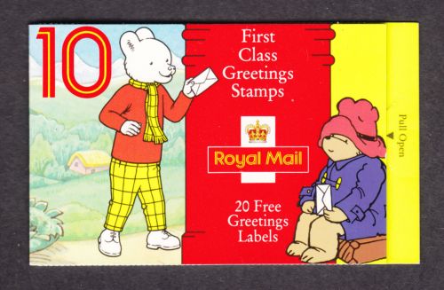 KX6 1994 Childrens Characters Greetings Barcode Booklet - No Cylinder