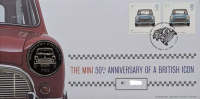 2009 50th Anniversary of the Mini Coin Cover Royal Mint no. 02701