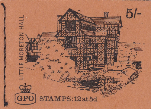 sg HP27 5 - February 1969 Little Moreton Hall Stitched Booklet U M MNH